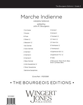 Marche Indienne by Sellenick A - Bourgeois John R - for Full Score