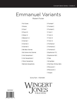 Emmanuel Variants - Full Score