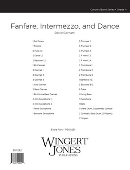 Fanfare Intermezzo and Dance - Full Score