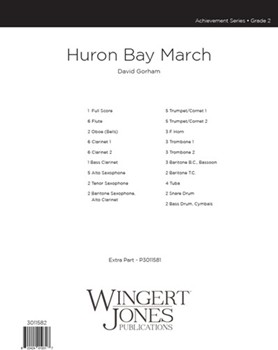 Huron Bay March by Gorham David for Full Score