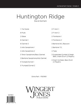 Huntington Ridge by Gorham David for Full Score