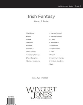 Irish Fantasy by Foster Robert E for Full Score