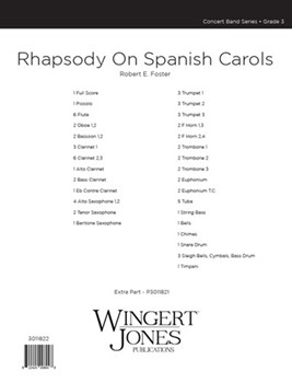 Rhapsody On Spanish Carols - Full Score