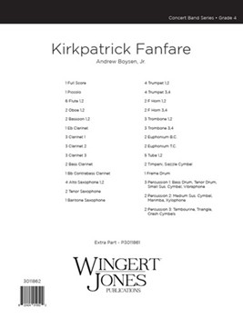 Kirkpatrick Fanfare by Boysen Jr. Andrew for Full Score