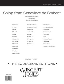 Galop From Genevieve De Brabant by Offenbach Jacques - Bourgeois John R - for Full Score