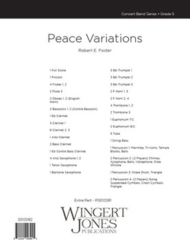 Peace Variations by Foster Robert E for Full Score