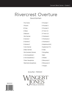 Rivercrest Overture by Gorham David for Full Score