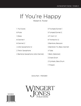 If You're Happy by Foster Robert E for Full Score
