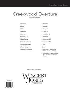 Creekwood Overture by Gorham David for Full Score