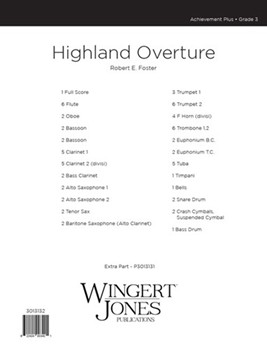 Highland Overture by Foster Robert E for Full Score