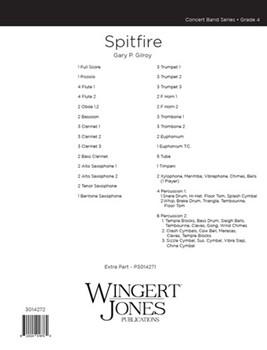 Spitfire by Gilroy Gary for Full Score