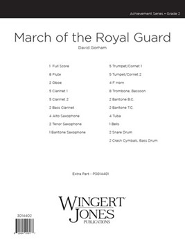 March Of The Royal Guard by Gorham David for Full Score