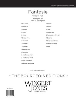 Fantaisie by Hue Georges - Bourgeois John R - for Full Score