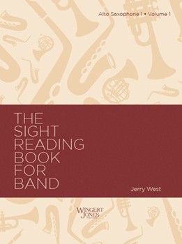Sight-Reading Book For Band Book 1 by West Jerry for Alto Saxophone 1