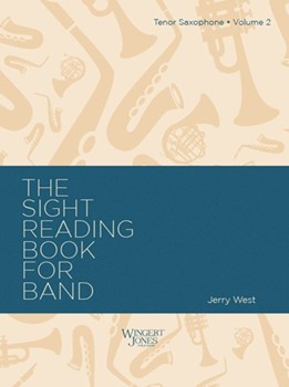 Sight-Reading Book For Band Book 2 by West Jerry for Tenor Saxophone