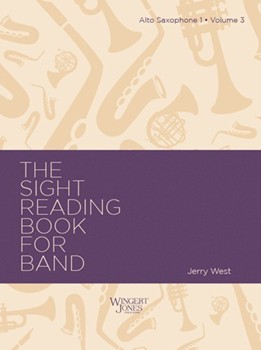 Sight-Reading Book For Band Book 3 by West Jerry for Alto Saxophone 1