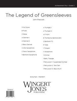 The Legend Of Greensleeves - Full Score