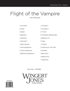 Flight Of The Vampire - Full Score