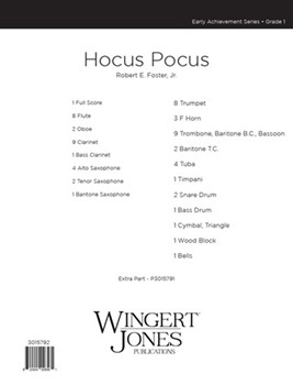 Hocus Pocus by Foster Jr Robert E for Full Score