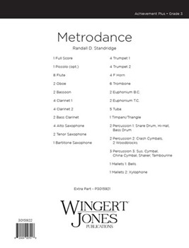 Metrodance by Standridge Randall D for Full Score