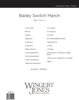 Bailey Switch March by Fox Earl J for Full Score