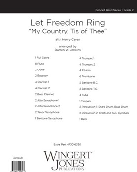 Let Freedom Ring - Full Score "My Country, Tis of Thee"