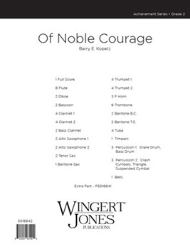 Of Noble Courage - Full Score