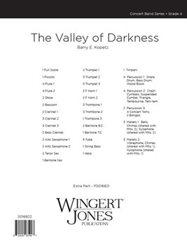 The Valley of Darkness - Full Score