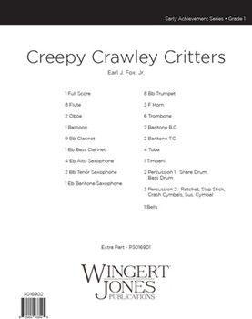 Creepy Crawley Critters by Fox Earl J for Full Score