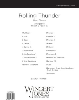 Rolling Thunder by Fillmore Henry - Foster Jr Robert E - for Full Score