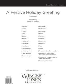 A Festive Holiday Greeting by Jenkins Darren W for Full Score