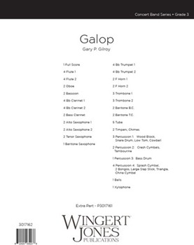Galop by Gilroy Gary P for Full Score