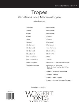 Tropes - Variants on an Ancient Kyrie by Prescott John for Full Score