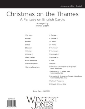 Christmas on the Thames - Full Score A Fantasy on English Carols
