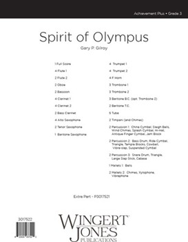 Spirit of Olympus - Full Score