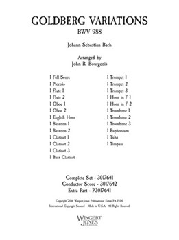 Goldberg Variations - Full Score for Diverse Combinations of Instruments