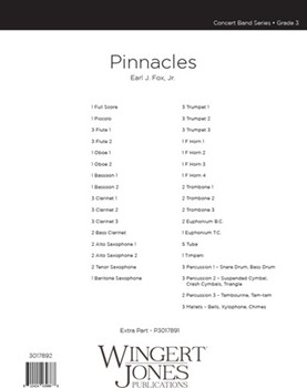 Pinnacles - Full Score