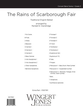 The Rains of Scarborough Fair - Full Score