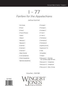 I-77 - Full Score Fanfare for the Appalachians