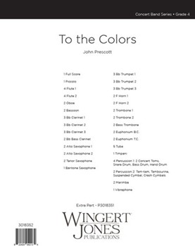 To The Colors - Full Score