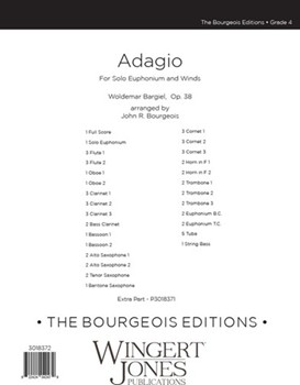 Adagio Solo Euphonium and Winds - Full Score