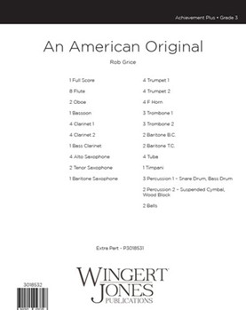 An American Original - Full Score