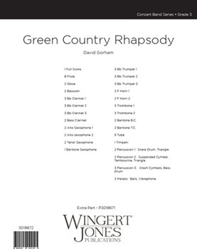 Green Country Rhapsody by Gorham David for Full Score