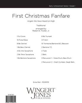 First Christmas Fanfare - Full Score Angels We Have Heard on High