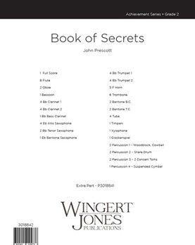Book of Secrets - Full Score