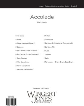 Accolade (Fanfare for the Fiftieth) by Lortz Mark - Legacy Reduced Instrumentation Series - for Full Score