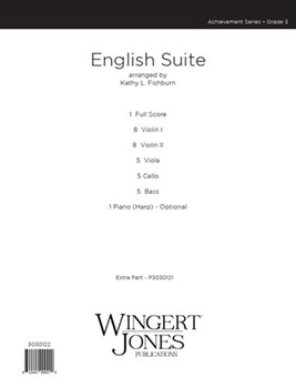 English Suite by Purcell Henry - Fishburn Kathy - for Full Score