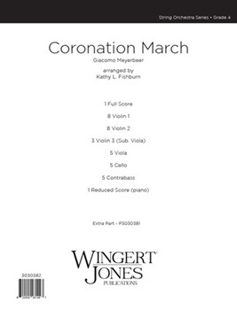 Coronation March by Meyerbeer Giacomo - Fishburn Kathy - for Full Score