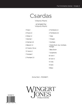 Csardas by Monti Vittorio - Mosier Kirt - for Full Score