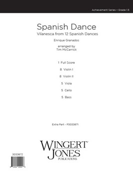 Spanish Dance (Vilanesca) by Granados Enrique - McCarrick Tim - for Full Score